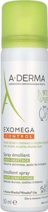 Produktbild A-Derma Exomega Control Emollient Soothing Spray For Dry And Atopic Skin 50Ml (Körperlotion, 50 ml)