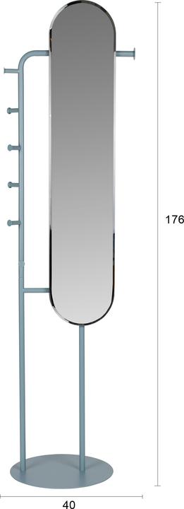 Actual product image Zuiver Standing Mirror Vero Blue