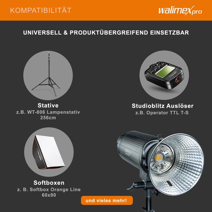 Actual product image Walimex pro Campaigner 600 HS studio flash (600 W, Flash head)