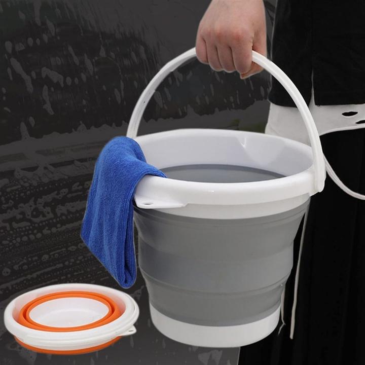 Actual product image König Design 3er Set Eimer faltbar Falteimer Putzeimer Wassereimer Campingeimer Angeleimer (1 pcs.)