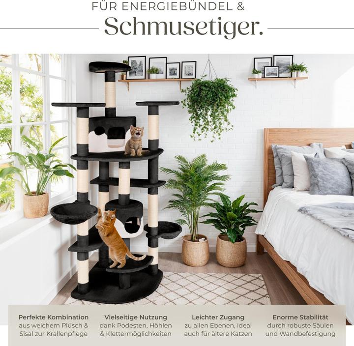 Immagine prodotto tectake Nelly (204 cm, Bianco, Nero)