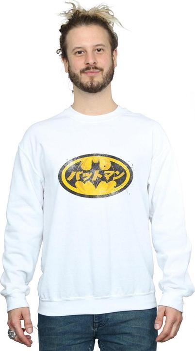 Produktbild Batman Japanisches Logo Gelb Baumwolle Sweatshirt (XXL)