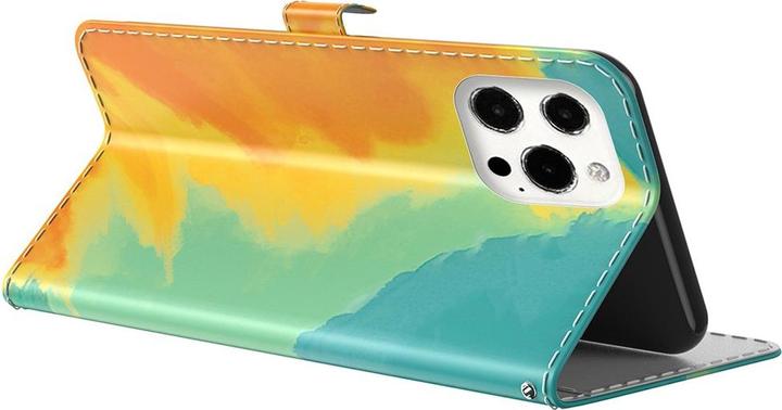 Produktbild Art iPhone 13 Pro Buch Etui Tasche mit Kartenfach Gelb (Apple iPhone 13 Pro)