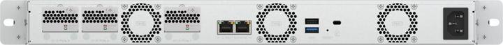 Produktbild QNAP TS-765eU-8G 1U 4-bay Intel Atom x7405C 8,89cm 3,5Zoll SATA + 3 x E1.S/PCIe M.2 2280 short depth