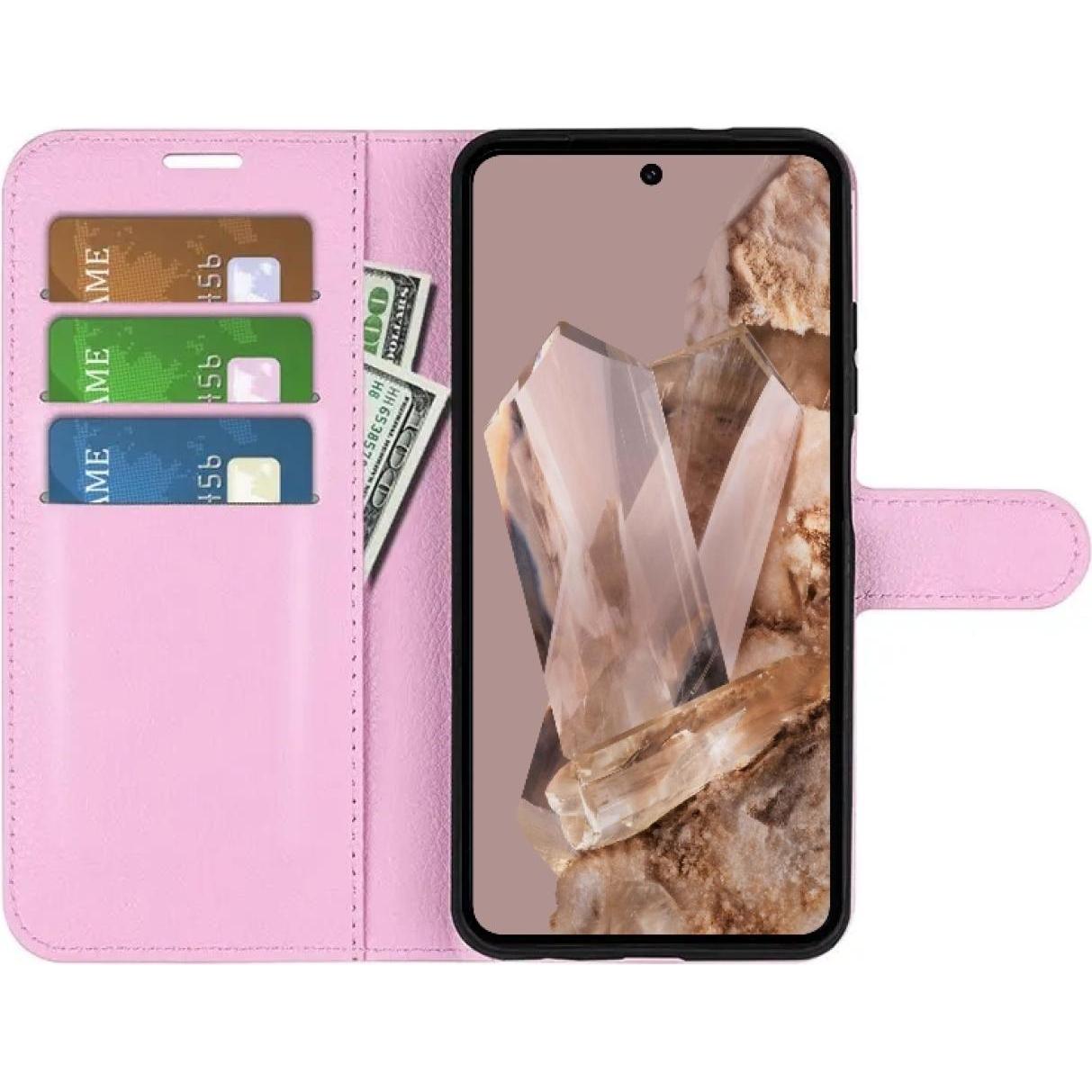 Thumbnail - Screenguard Google Pixel 8 Pro Leather Guard Lederhülle (Google Pixel 8 Pro), Smartphone Hülle, Rosa