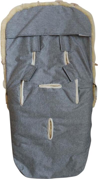 Actual product image Kaiser Baby Kaiser Lammfell Fusssack Coosy, light grey melange