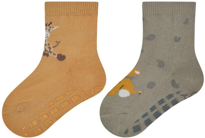 Actual product image Sterntaler Antirutsch-Socken 2er Set Safari Ocker Gr. 17/18 (17 - 18)