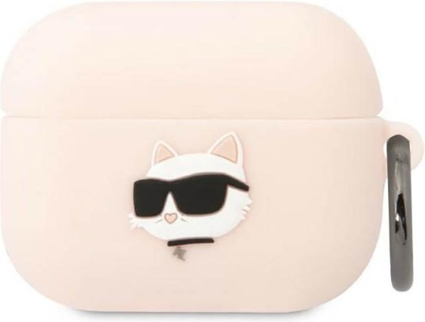 Produktbild Karl Lagerfeld KLAPRUNCHP AirPods Pro cover pink/pink Silicone Choupette Head 3D (Kopfhörer Tasche)