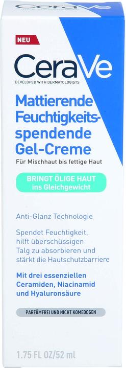 Image du produit CeraVe Gel-crème hydratant (52 ml, Crème 24h, Gel visage)