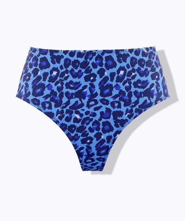 Image du produit Studio Untold Bas de bikini, imprimé léopard, taille haute, gainant (48)