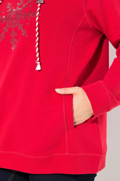 Produktbild Ulla Popken Sweatshirt, Eisstern, Stehkragen, Taschen, Langarm (42, 44)