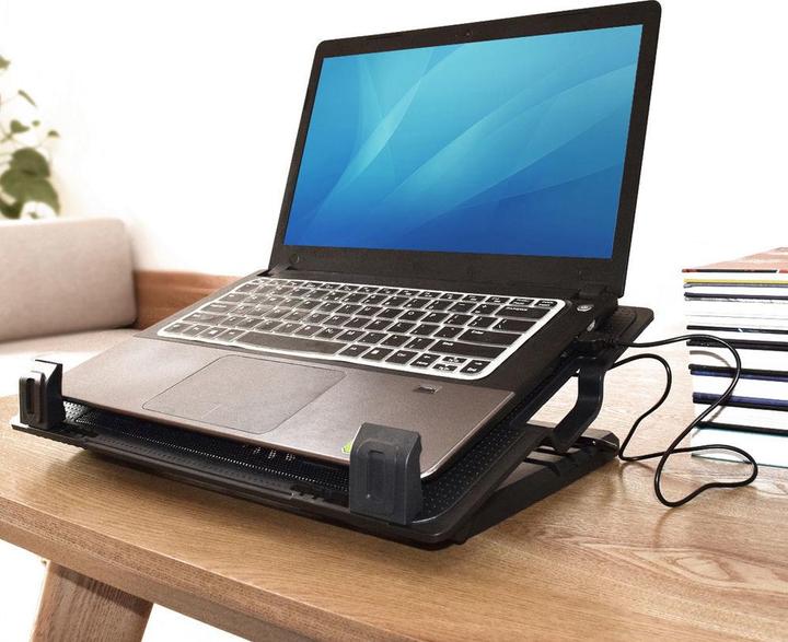 Produktbild ACT Laptop cooling stand, up to 17", adjustable height (5 positions), 2-port hub