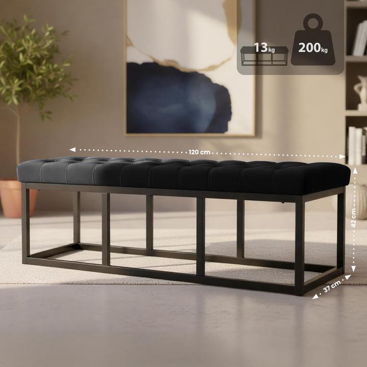 Image du produit CLP Polson velours noir (120 cm)