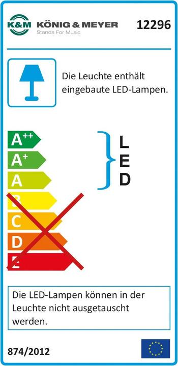 Label énergétique K&M 12296 (Instrument Éclairage)