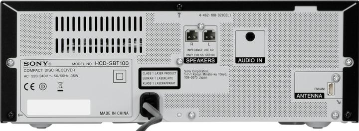 Actual product image Sony CMT-SBT100 (Bluetooth)