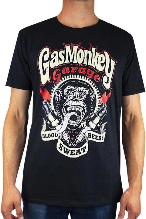 Actual product image Gas Monkey Garage Blood Sweat And Beers Tshirt (S)
