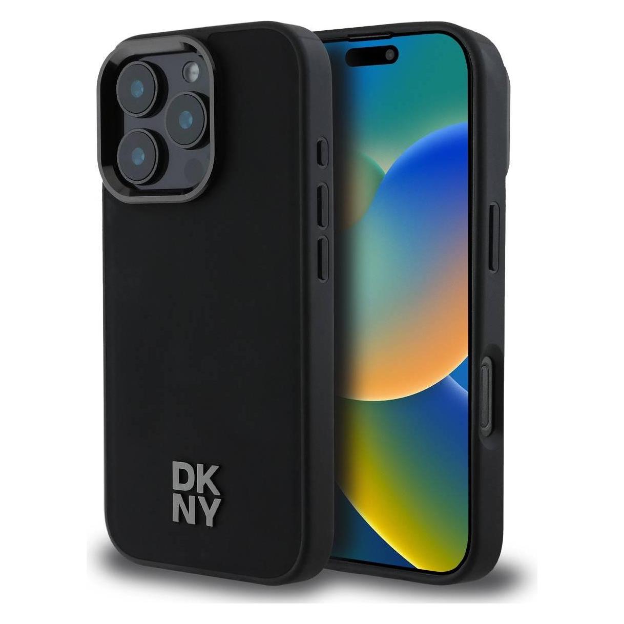 Dkny Stack Logo Case (Apple IPhone 16 Pro Max), Smartphone Hülle, Schwarz