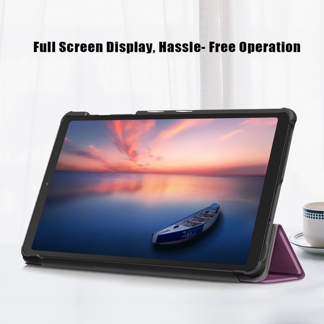 Actual product image MU Classic Triple foldable leather cover (Galaxy Tab A7 Lite 8.7)