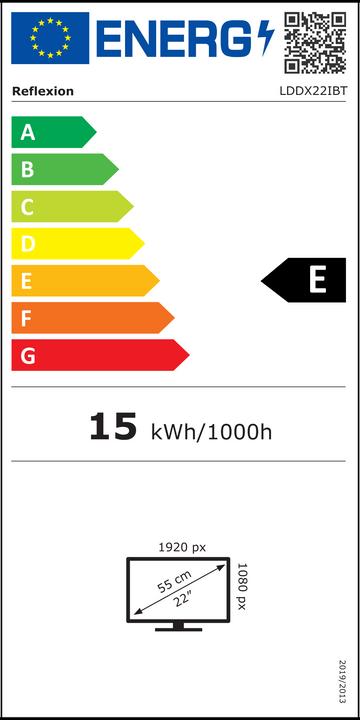 Energie-Label Reflexion LDDX22iBT Smart LED-TV 22" (22", LCD, Full HD, 2023)