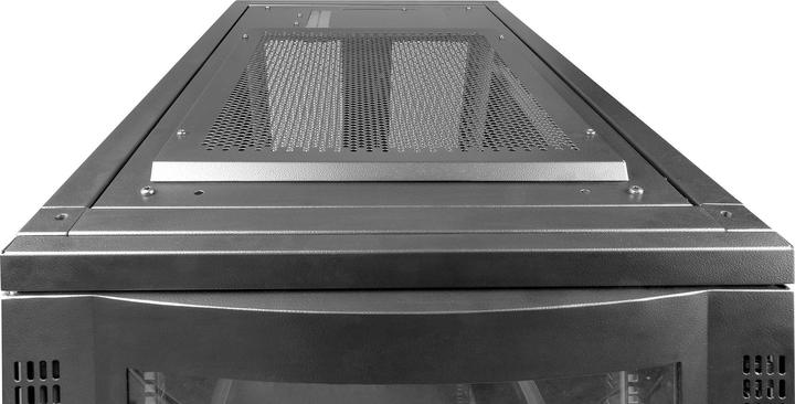 Produktbild Digitus Serverschrank 48,3cm 19Zoll 26HE schwarz H1338mm B600mm T1000mm mit Plexi-Glastuer inkl. 28xMonta... (26 HE, 19 Zoll Rack)