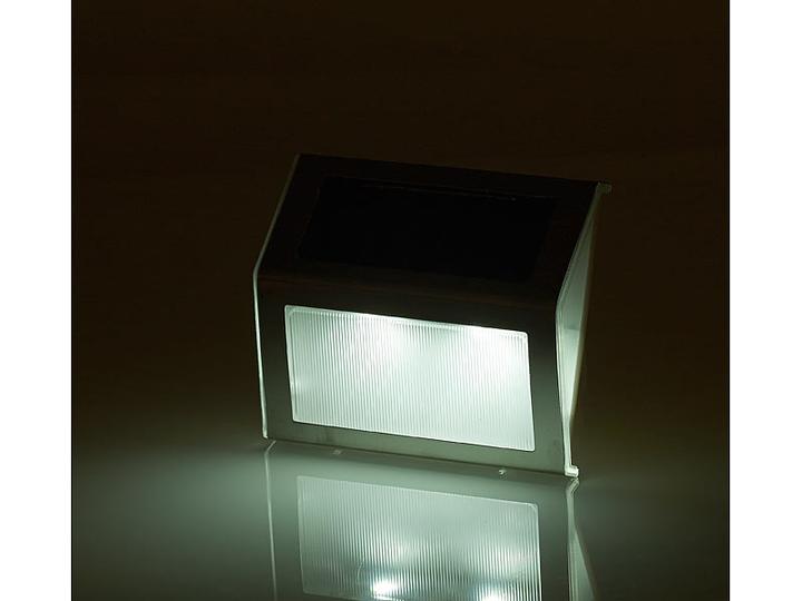 Produktbild Lunartec 8er-Set Solar-LED-Wand- & Treppen-Leuchten (20 lm, IP44)