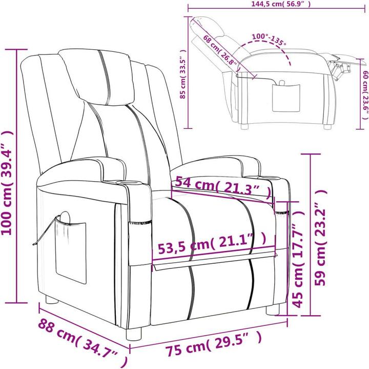 Image du produit vidaXL Massagesessel