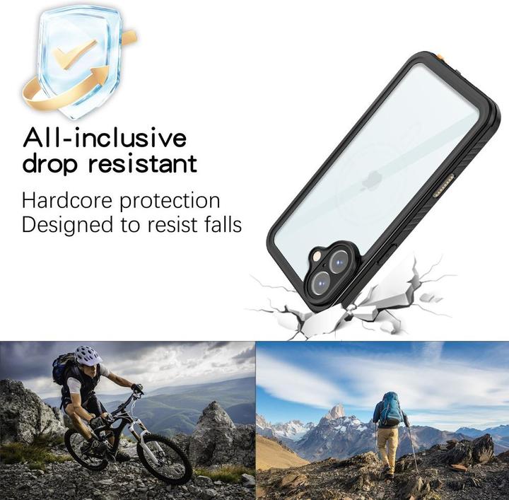 Actual product image Redpepper Waterproof protective cover IP68 (Apple iPhone 16 Plus)