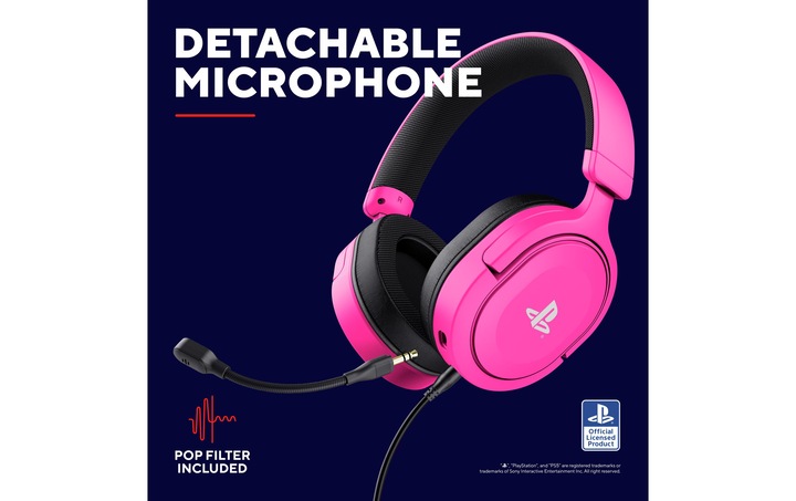 Actual product image Trust GXT498P FORTA HEADSET PS5 PINK (Cable)