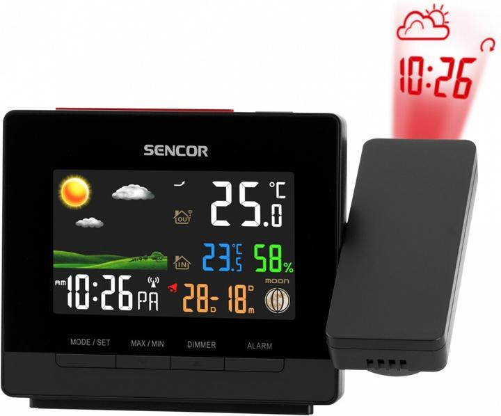 Produktbild Sencor Luftstation mit Projektor SWS 5400 Wecker
