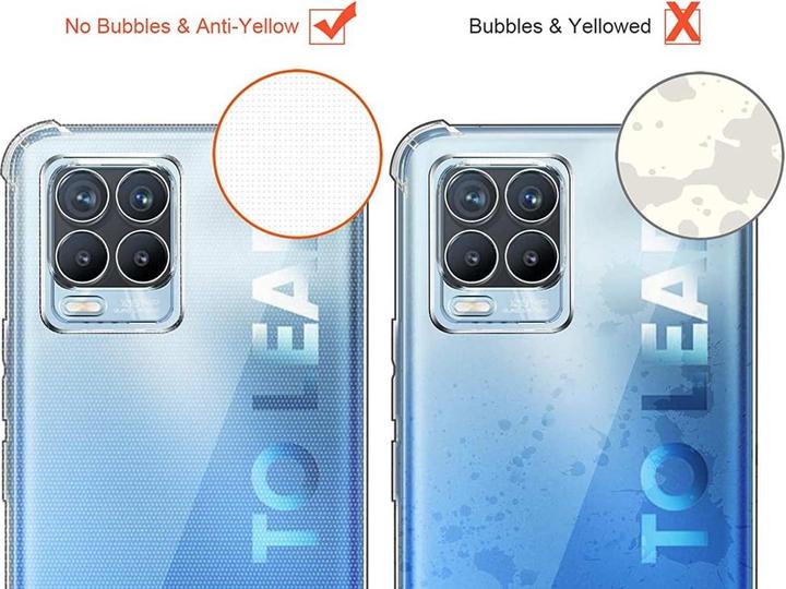 Produktbild Screenguard Realme 8 Hülle Crystal Soft Airbag Bumper (realme 8)