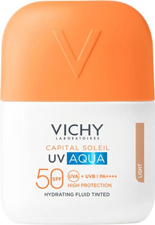 Vichy Capital Soleil Uv Aqua Daily Sunscreen Light Tone Spf 50 50ml (Sun cream face, Suntan cream, SPF 50, 50 ml)