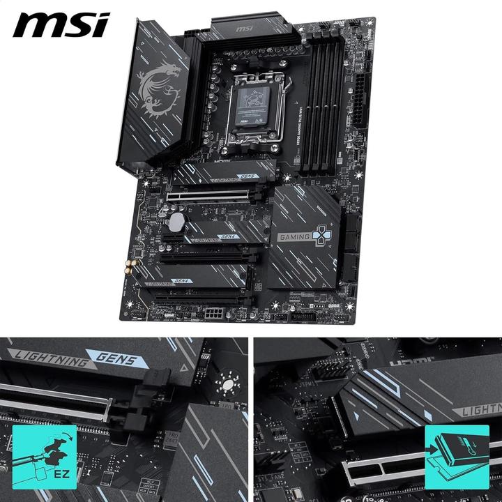 Image du produit MSI X870E GAMING PLUS WIFI (AM5, AMD X870E, ATX)