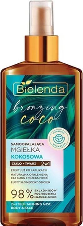 Actual product image Bielenda BIEL BRONZING COCO Mgiełka samoopalająca ciało+twa (Self tanning foam, 150 ml)