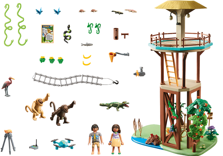 Produktbild Playmobil Forschungsturm mit Kompass (71008, Playmobil Wiltopia)