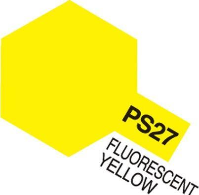 Actual product image Tamiya PS-27 Neon Yellow Polycarbonate 100ml
