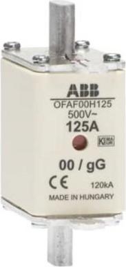 Produktbild ABB OFAF000H Sicherungseinsatz NH00, 500V / 125A, gG DIN IEC 60269-1-2 (125 A)