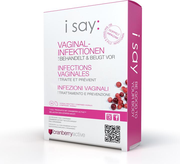 Produktbild isay Vaginaltabletten mit Cranberry 1 (Vaginalzäpfchen)