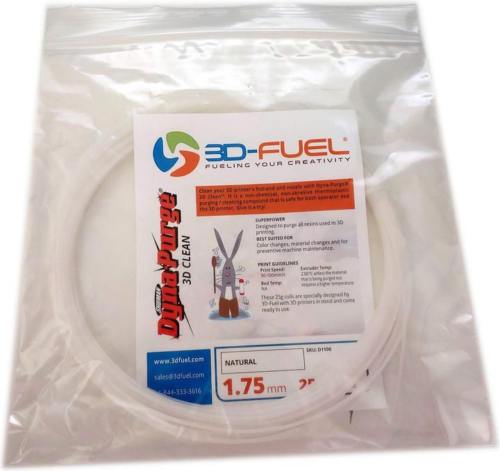 Produktbild 3D-Fuel Dyna-Purge® 3D Clean™ Cleaning/Purging Filament - 2,85 mm - 25 g (2.85 mm)