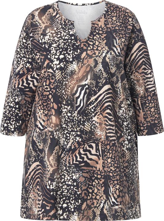 Immagine prodotto Ulla Popken Longshirt, A-Linie, Tunika-Ausschnitt, 3/4-Arm (50, 52)