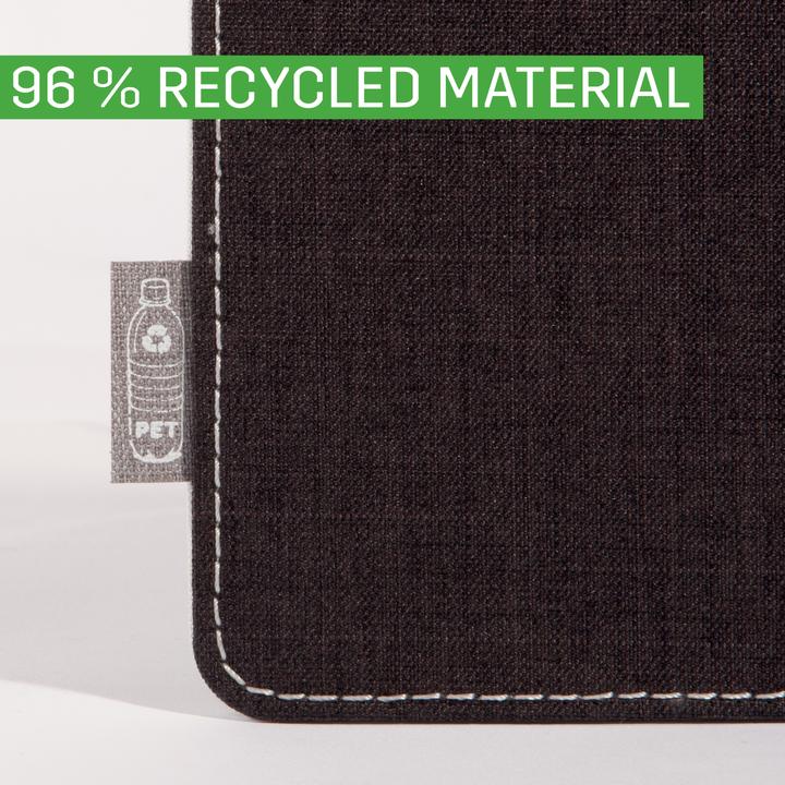 Image du produit Sigel Sous-main Eyestyle, gris clair-noir, couche intermédiaire et coutures blanches, PET recyclé, PP recy