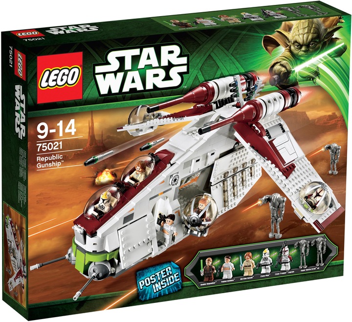 Actual product image LEGO Republic Gunship (75021, LEGO Star Wars)
