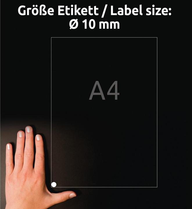 Actual product image Avery Round labels, removable