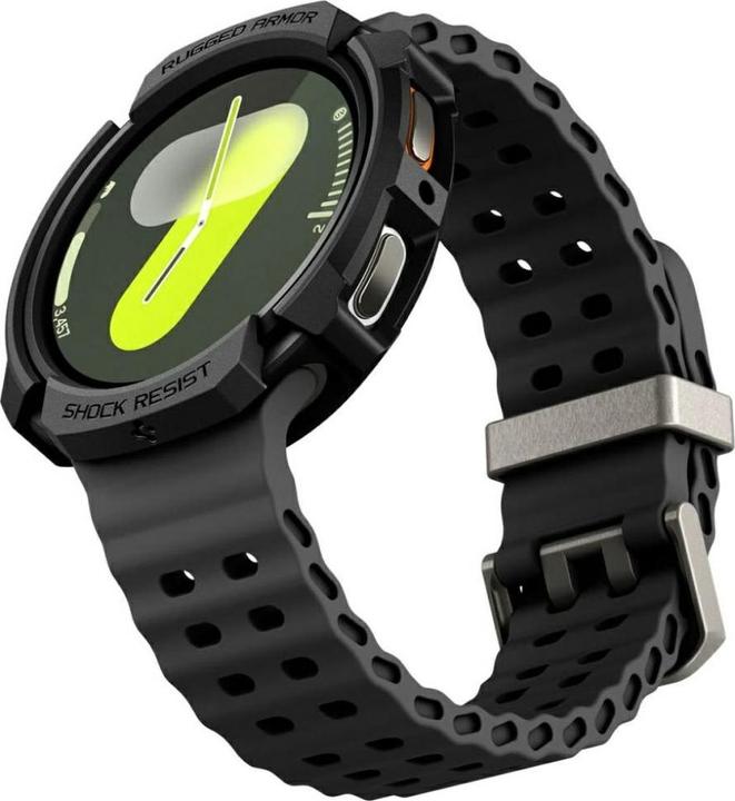 Productafbeelding Spigen Rugged Armor Case für Samsung Galaxy Watch 8 40 mm – Mattschwarz