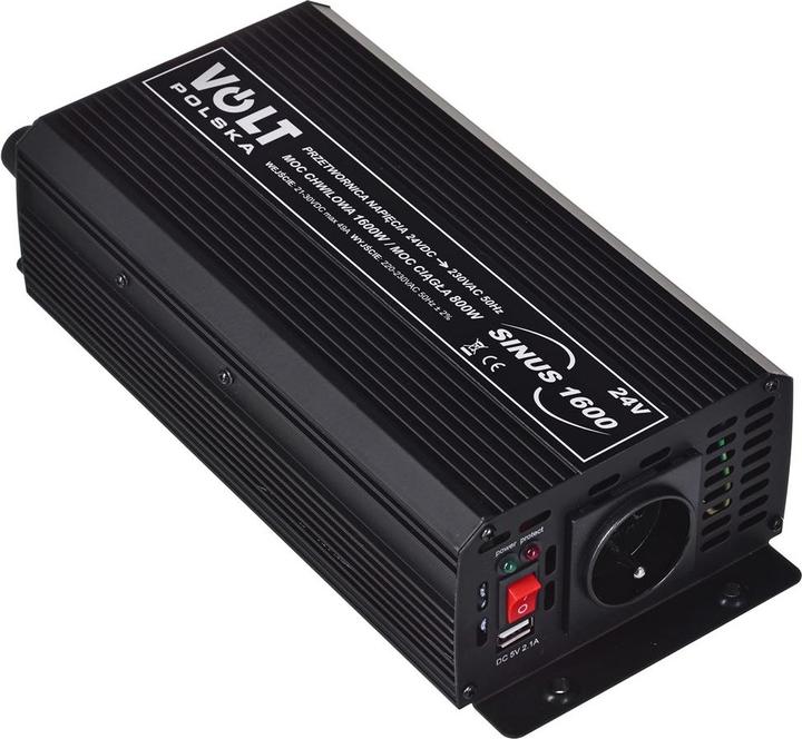 Actual product image Volt Polska Przetwornica napiecia SINUS 1600 24/230V(800/1600W)