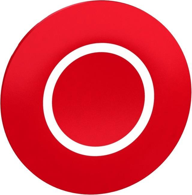 Actual product image Schneider Electric Protective cap red with labelling O for ZBA7432