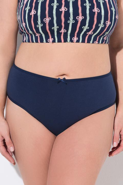 Produktbild Ulla Popken Midislips, 5er-Pack, Schleifenmuster/Farbe (50, 52, 5er Pack)