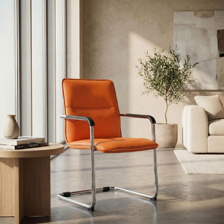 Image du produit CLP Chaise visiteur Seattle, orange