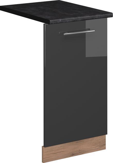 Anthrazit, Anthrazit hochglanz, Goldkraft Eiche, Marble-Weiss