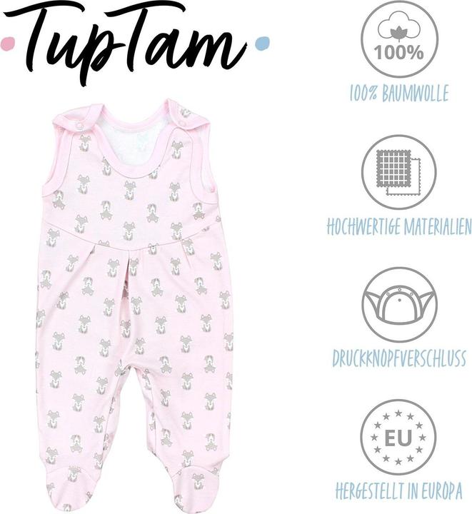 Produktbild TupTam Strampler mit Fuss - 3er Set (56)