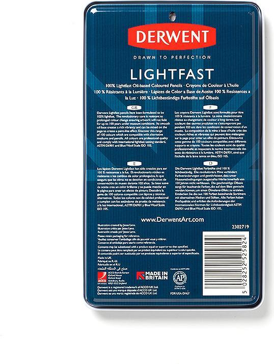 Actual product image Derwent Lightfast coloured pencils, 4 mm, multicoloured, 12 pieces (12 x)